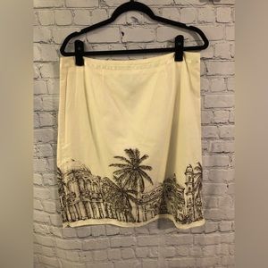 Cream skirt size 12